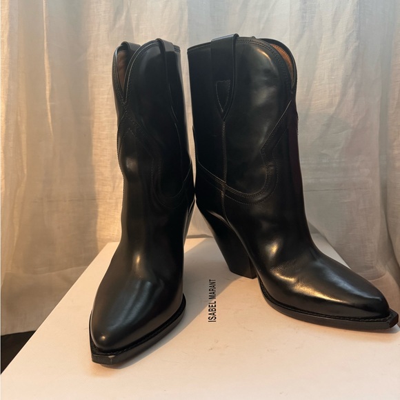 ISABEL MARANT TWIST SANTIAG BLACK SIZE 40 made in Italy - Picture 5 of 6